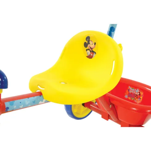 Triciclo per Bambini Maniglia Regolabile Topolino Disney Ruote EVA