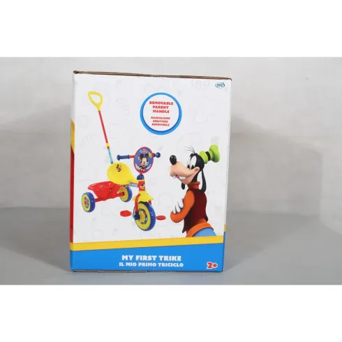 Triciclo per Bambini Maniglia Regolabile Topolino Disney Ruote EVA