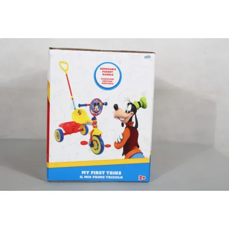 Triciclo per Bambini Maniglia Regolabile Topolino Disney Ruote EVA