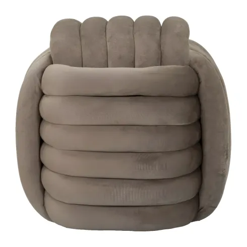 Pouf in Velluto Grigio Quadrato Elegante per Salotto Camera da Letto