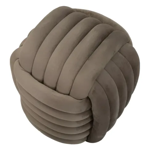 Pouf in Velluto Grigio Quadrato Elegante per Salotto Camera da Letto