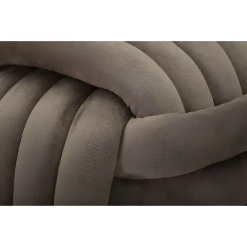 Pouf in Velluto Grigio Quadrato Elegante per Salotto Camera da Letto