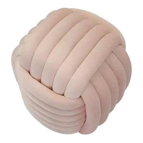 Pouf in Velluto Rosa Quadrato Elegante per Salotto Camera da Letto