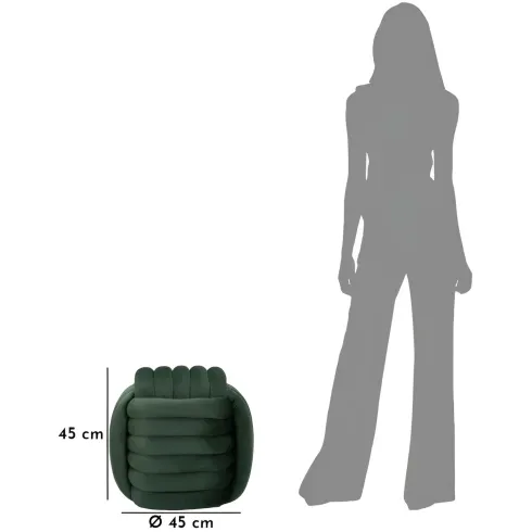 Pouf in Velluto Verde Quadrato Elegante per Salotto Camera da Letto