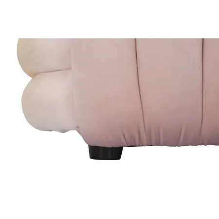 Pouf Panca Velluto Rosa Rettangolare Elegante Salotto Camera da Letto