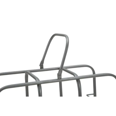Portabottiglie in Metallo 9 Posti Grigio Scuro Rack Vino Salvaspazio