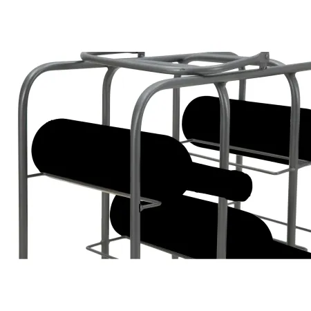 Portabottiglie in Metallo 9 Posti Grigio Scuro Rack Vino Salvaspazio