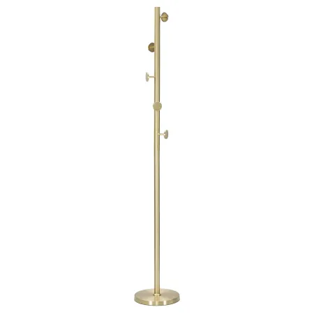 Appendiabiti da Terra in Metallo h185 cm Piantana Oro Design Moderno