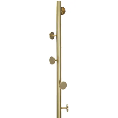 Appendiabiti da Terra in Metallo h185 cm Piantana Oro Design Moderno