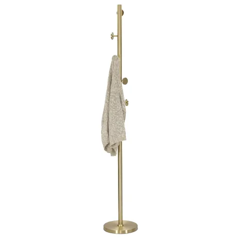 Appendiabiti da Terra in Metallo h185 cm Piantana Oro Design Moderno