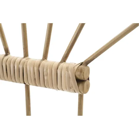 Appendiabiti da Parete in Metallo e Plastica 3 Ganci Effetto Bambu