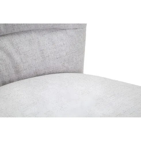 Set 2 Sedie da Pranzo in Tessuto Grigio Metallo Nero Seduta Imbottita