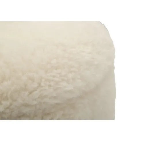 Set 2 Pouf Contenitori Imbottiti Crema Soffice Salotto Camera da Letto