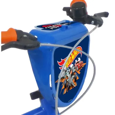 Bicicletta per Bambini 14" Hot Wheels Blu Rotelle Removibili Acciaio
