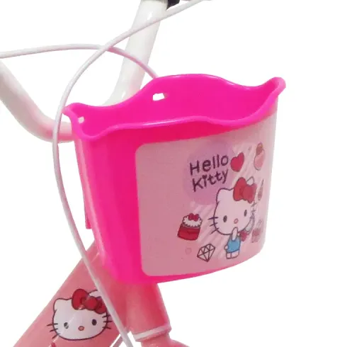 Bicicletta per Bambini 16" Hello Kitty Rosa Rotelle Removibili Acciaio