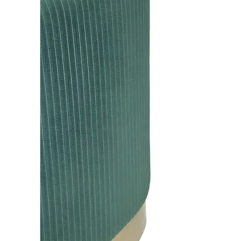 Set Panca Contenitore con 2 Pouf in Velluto Verde Oro Camera Salotto