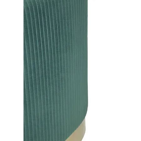 Set Panca Contenitore con 2 Pouf in Velluto Verde Oro Camera Salotto