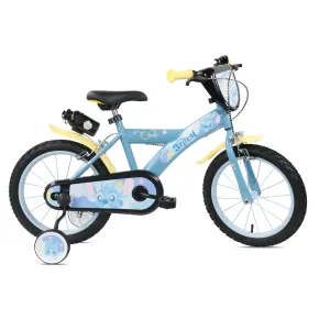 Bicicletta per Bambini 16" Stitch Disney Rotelle Removibili Acciaio