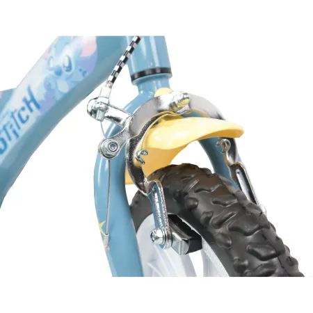 Bicicletta per Bambini 12" Stitch Disney Rotelle Removibili Acciaio