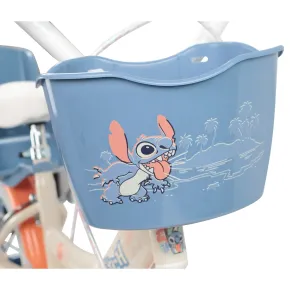 Bicicletta per Bambini 14" Stitch Disney Beige con Rotelle Removibili 2