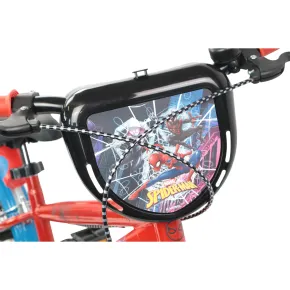 Bicicletta per Bambini Spiderman Marvel 16" Rosso Rotelle Removibili 2