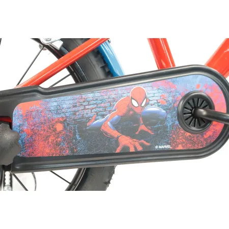Bicicletta per Bambini Spiderman Marvel 16" Rosso Rotelle Removibili