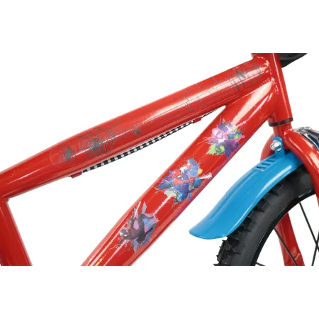 Bicicletta per Bambini Spiderman Marvel 16" Rosso Rotelle Removibili
