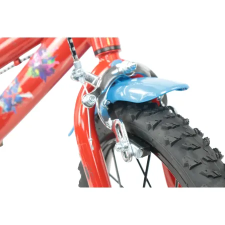 Bicicletta per Bambini Spiderman Marvel 14" Rosso Rotelle Removibili