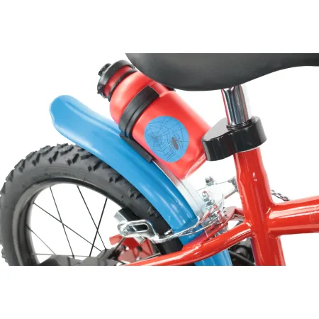 Bicicletta per Bambini Spiderman Marvel 14" Rosso Rotelle Removibili