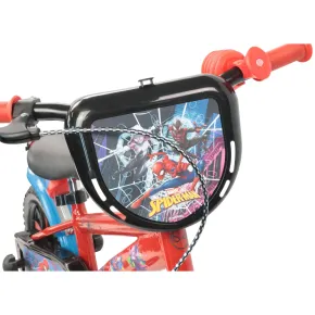Bicicletta per Bambini Spiderman Marvel 12" Rosso Rotelle Removibili 2