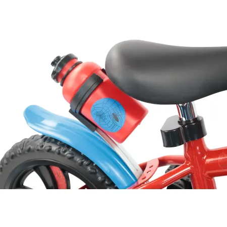 Bicicletta per Bambini Spiderman Marvel 12" Rosso Rotelle Removibili