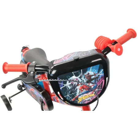 Bicicletta per Bambini Spiderman Marvel 12" Rosso Rotelle Removibili