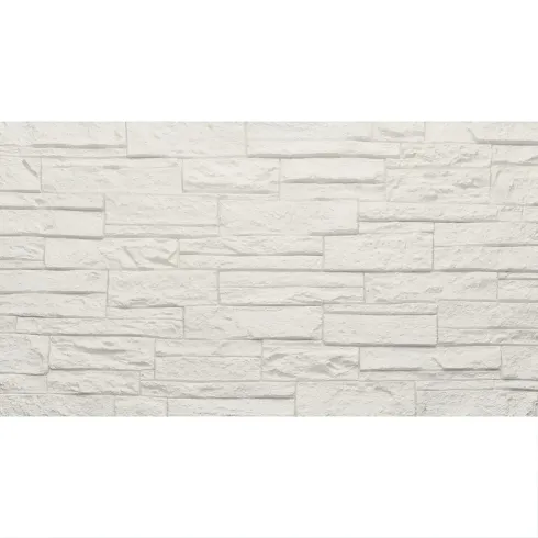 Set 12 Pannelli Isolanti Effetto Pietra Quarzite 3D Bianco 120x60 PU