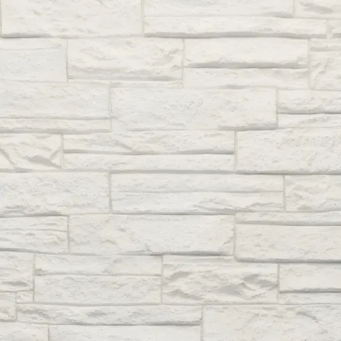Set 12 Pannelli Isolanti Effetto Pietra Quarzite 3D Bianco 120x60 PU