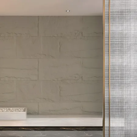 Set 10 Pannelli Isolanti Effetto Pietra 3D Grigio Cemento 120x60 PU