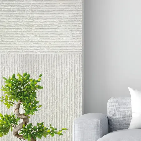 Set 12 Pannelli Isolanti Effetto Pietra Graffiata 3D 120x60 Bianco PU