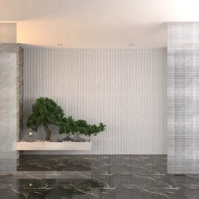 Set 12 Pannelli Isolanti Effetto Pietra Graffiata 3D 120x60 Bianco PU 2