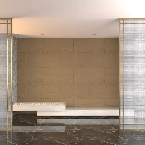 Set 10 Pannelli Isolanti Effetto Pietra Tufo 3D 120x60 Rivestimento PU