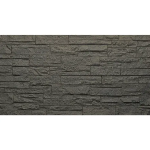 Set 12 Pannelli Isolanti Effetto Mattoni 3D 120x60 Grigio Ardesia PU
