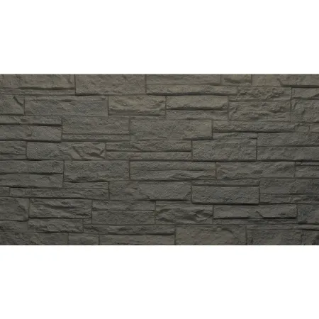Set 12 Pannelli Isolanti Effetto Mattoni 3D 120x60 Grigio Ardesia PU