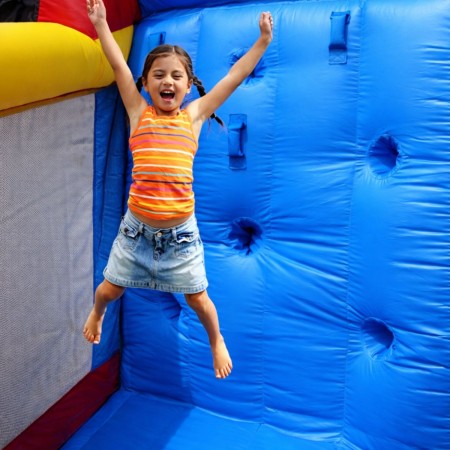 Gonfiabile per Bambini Castello Scivoli 600x215 con Gonfiatore Pompa