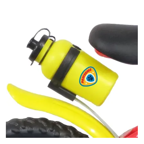 Bicicletta Bambini 12" Paw Patrol Rosso Rotelle Removibili Borraccia