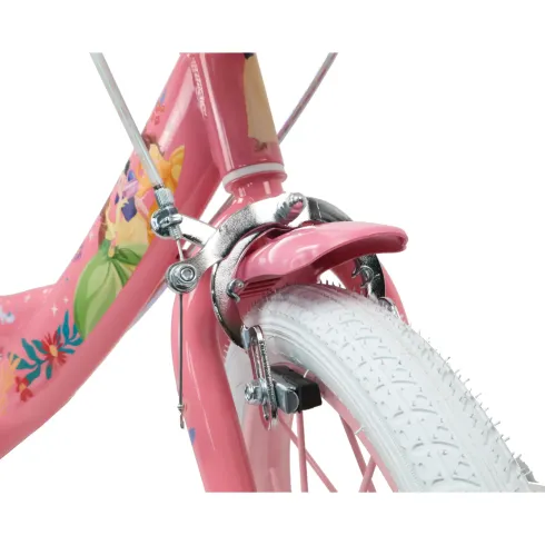 Bicicletta Bambini 16" Principesse Disney Rosa Rotelle Cestino Sedile