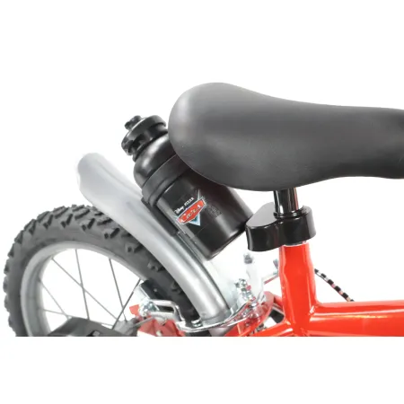Bicicletta per Bambini 14" Cars Rosso Nero Rotelle Borraccia Trombetta