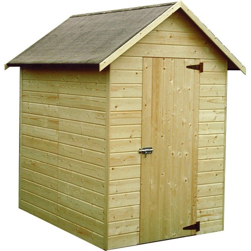 Casetta in Legno 120x160 Alt 200 Armadio Ripostiglio Attrezzi in Abete Pavimento