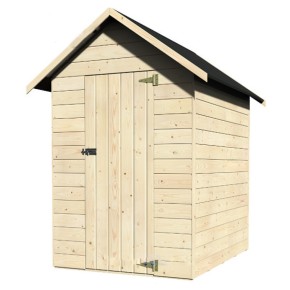 Casetta in Legno 120x160 Alt 200 Armadio Ripostiglio Attrezzi in Abete Pavimento