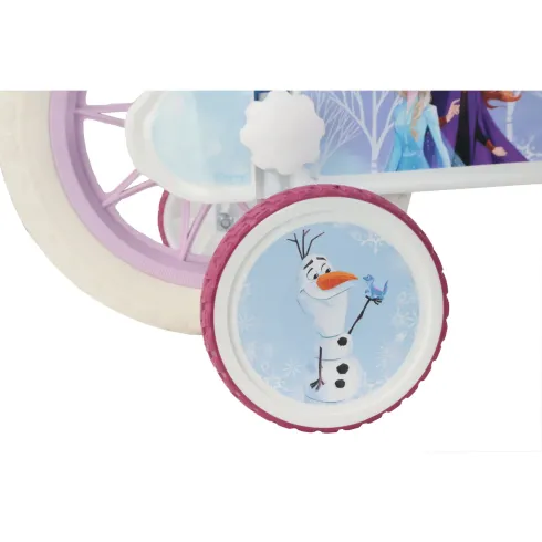Bicicletta per Bambini 12" Frozen Disney Azzurro Cestino Portabambola