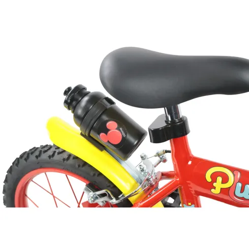 Bicicletta per Bambini 14" Topolino Disney Rosso Rotelle Borraccia