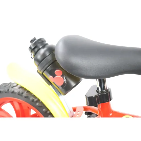 Bicicletta per Bambini 12" Topolino Disney Rosso Rotelle Borraccia