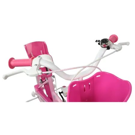 Bicicletta per Bambini 16" Minnie Disney Rosa Cestino Portabambola